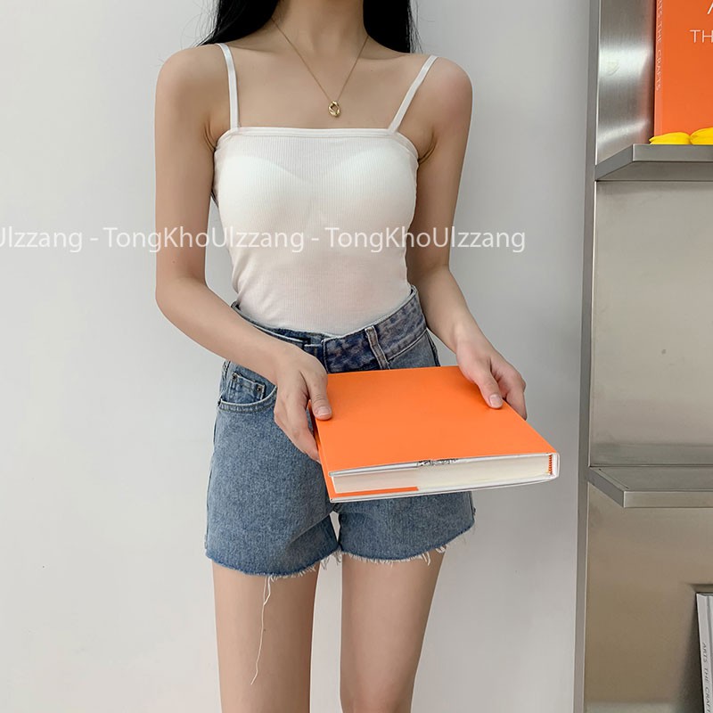 [CHUYÊN SỈ] Áo 2 dây Croptop Cotton Bozip - Có quai chỉnh - Mix đồ cực xinh khi đi làm - đi chơi - đi biển