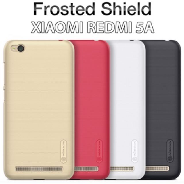 Ốp lưng Nillkin sần cứng Xiaomi Redmi 5A - Đen, Vàng