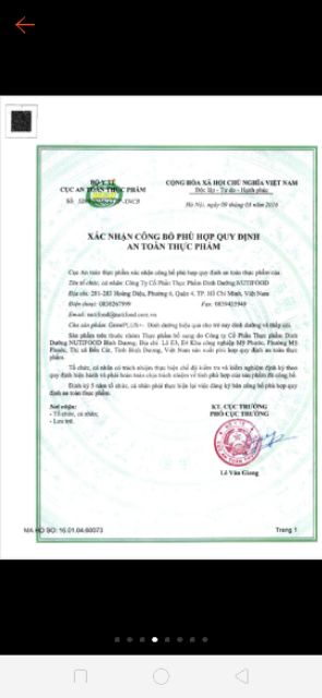 Sữa Bột Nutrient kids 1 700g