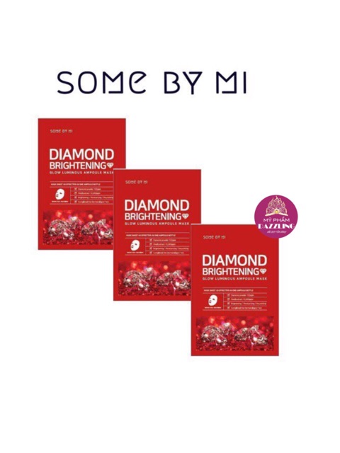 Hộp 10 Mặt Nạ Trắng Da Some By Mi Diamond Brightening Chính Hãng