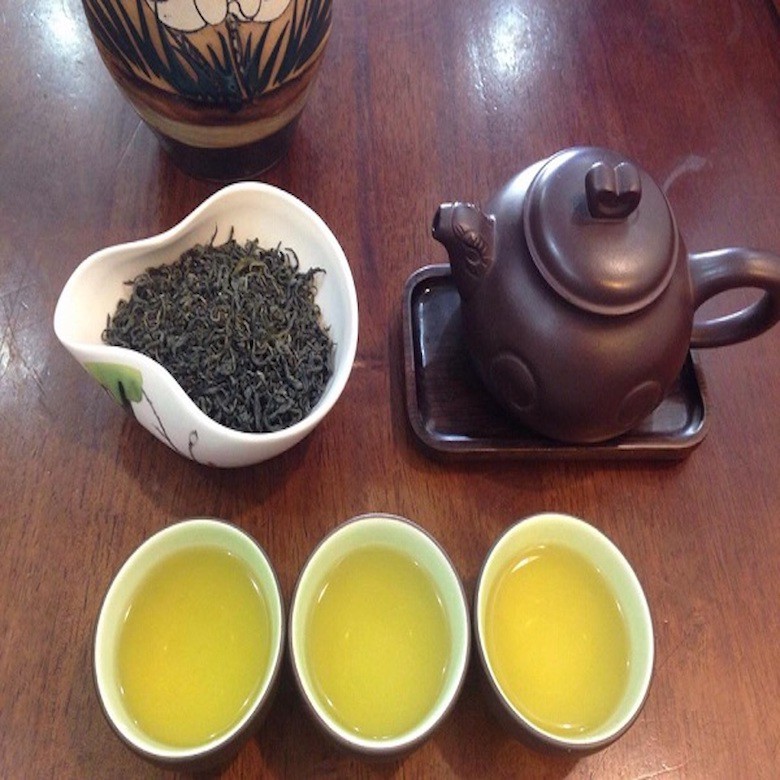 10gram trà nõn tôm Thái Nguyên Tân Cương, gói pha một ấm trà bắc xanh sạch thơm ngon biếu tặng