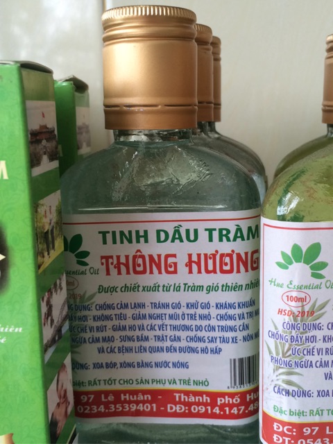 tinh dầu tràm huế thông hương