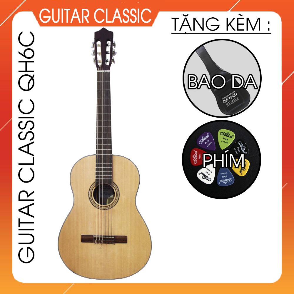 Đàn Guitar Classic Gỗ Hồng Đào QH6C