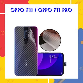 Skin Dán Mặt Sau Lưng Vân 3D OPPO F11 - F11 pro - Carbon Chống Bám Vân Tay