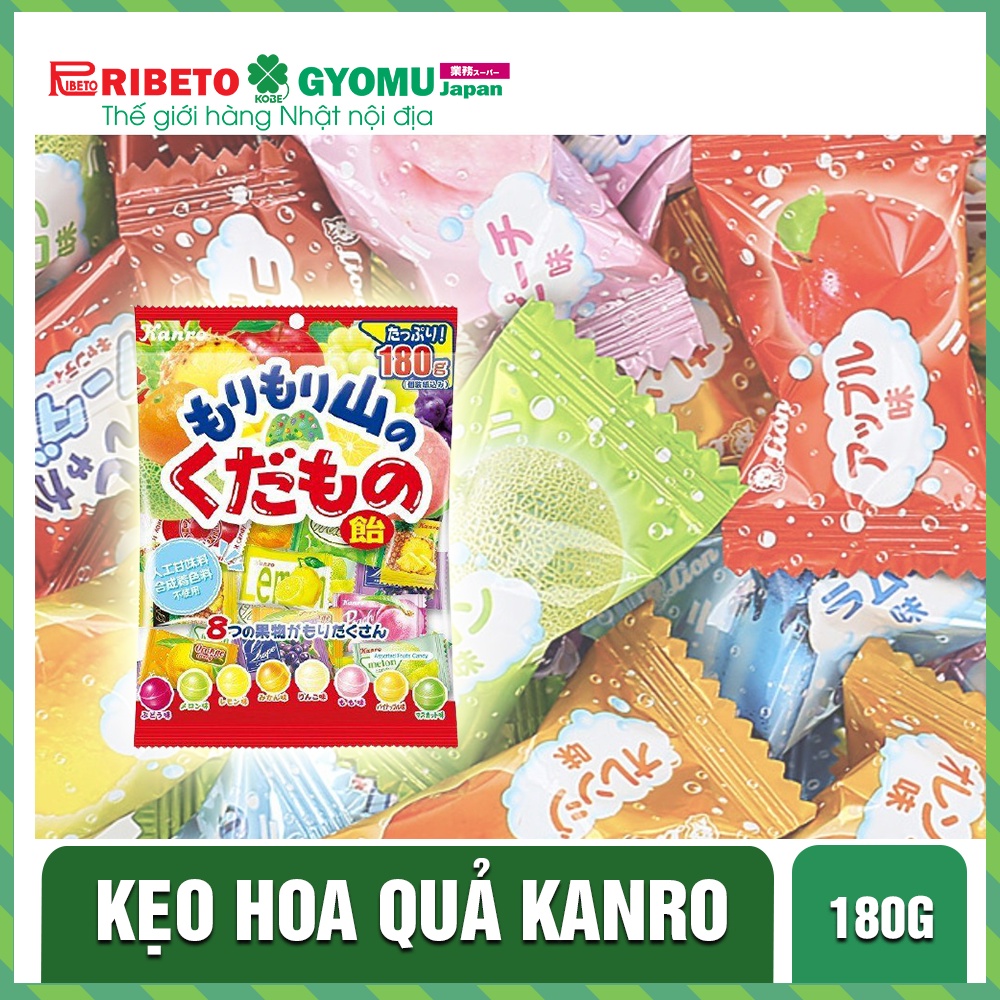 Kẹo hoa quả Kanro 180g - Hàng nội địa Nhật