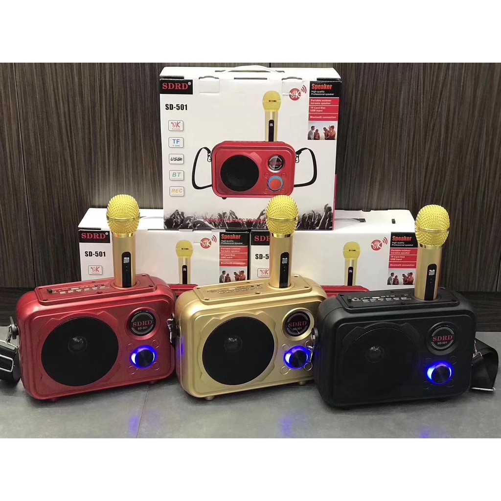 [ Siêu rẻ ] Loa Bluetooth Karaoke SDRD SD-501