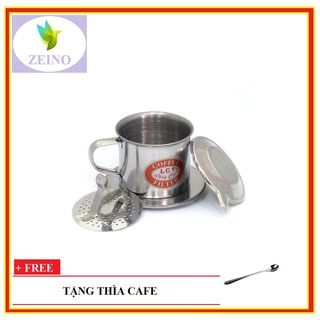 Phin cafe inox đủ kích thước tặng kèm thìa cafe