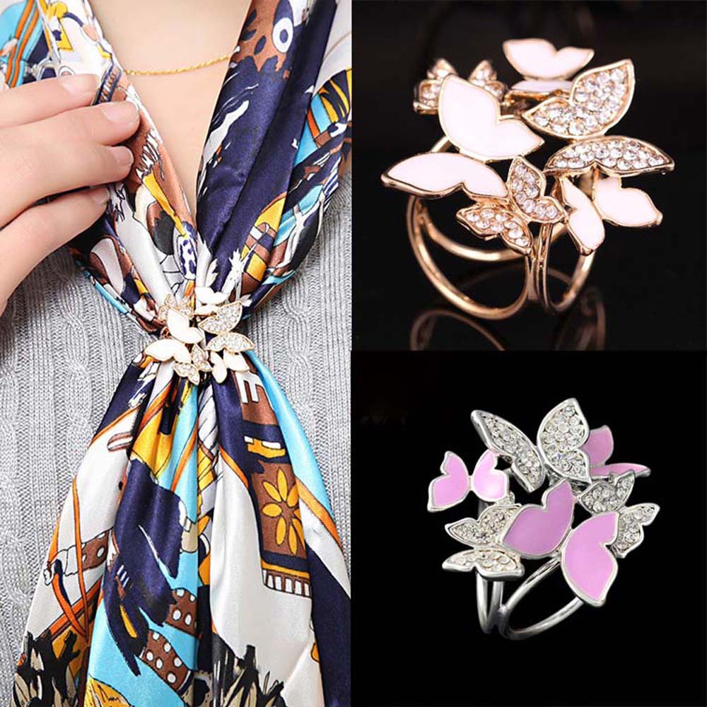 Trâm cài khăn hình tròn xinh xắn