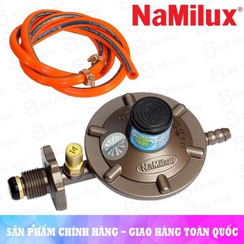 Van điều áp ngắt gas tự động Namilux NA 337S (CHÍNH HÃNG) + Dây gas hàn quốc + 02 ốc xiết