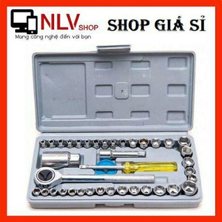 Bộ Đồ Nghề Sửa Chữa 40 món - AIWA Bộ Dụng Cụ Sửa Chữa Ô Tô Và Xe Máy Gồm 39 Dụng Cụ Và 1 Hộp Đựng Tiện Lợi