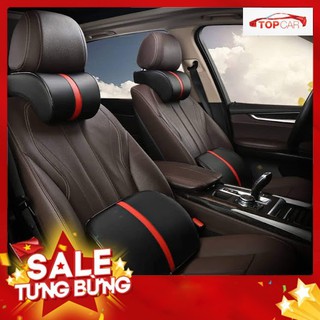 ⚡️BỘ GỐI TỰA ĐẦU + TỰA LƯNG 3D CHẤT LIỆU DA PU CAO CẤP CHO XE HƠI VÀ DÂN CÔNG SỞ⚡️