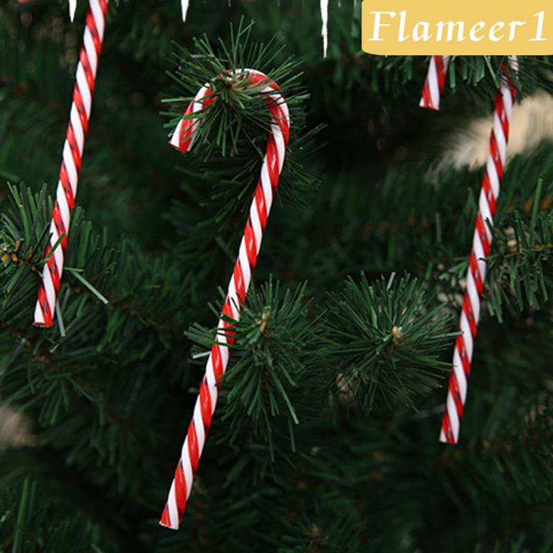 [Flameameer1] Cây Kẹo Giáng Sinh Bằng Nhựa Màu Đỏ