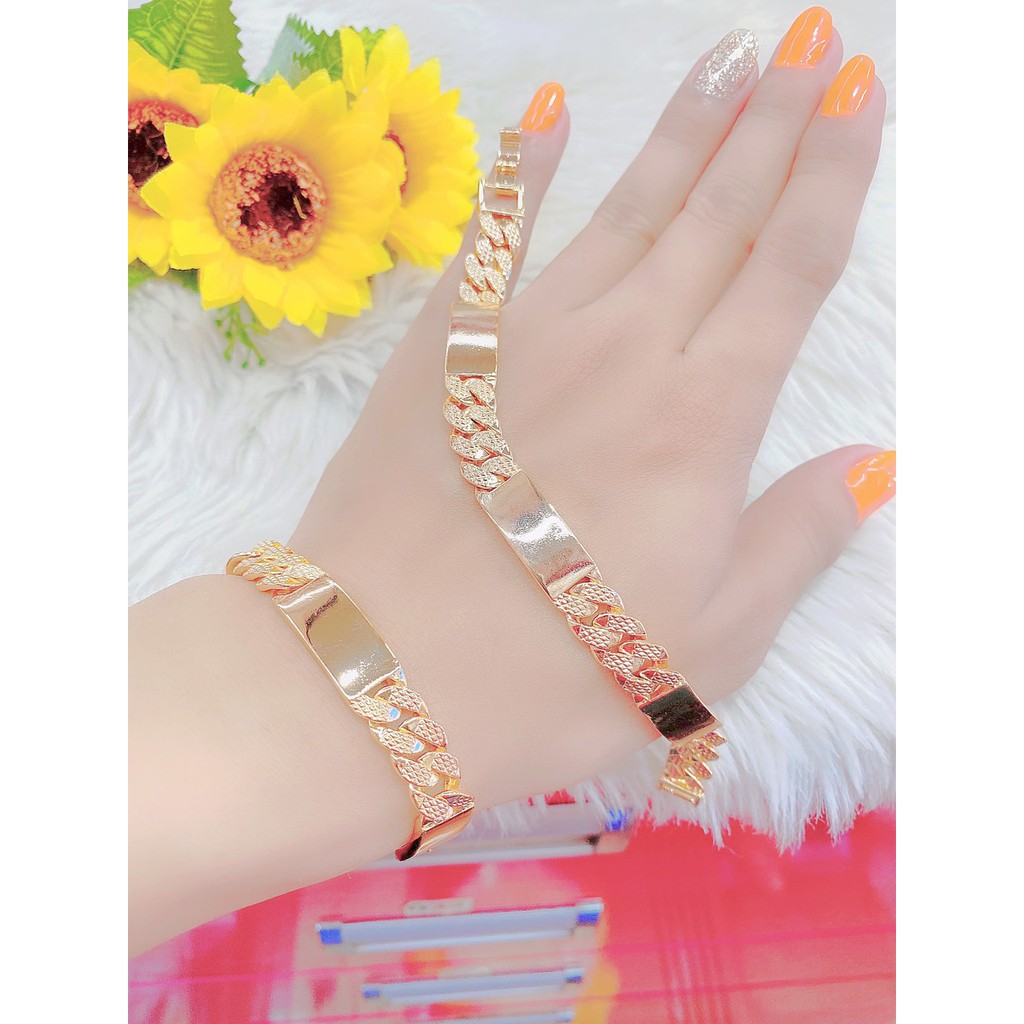 Lắc tay nữ UHA, lắc tay phong thùy bền màu thiết kế cao cấp sáng lấp lánh L15