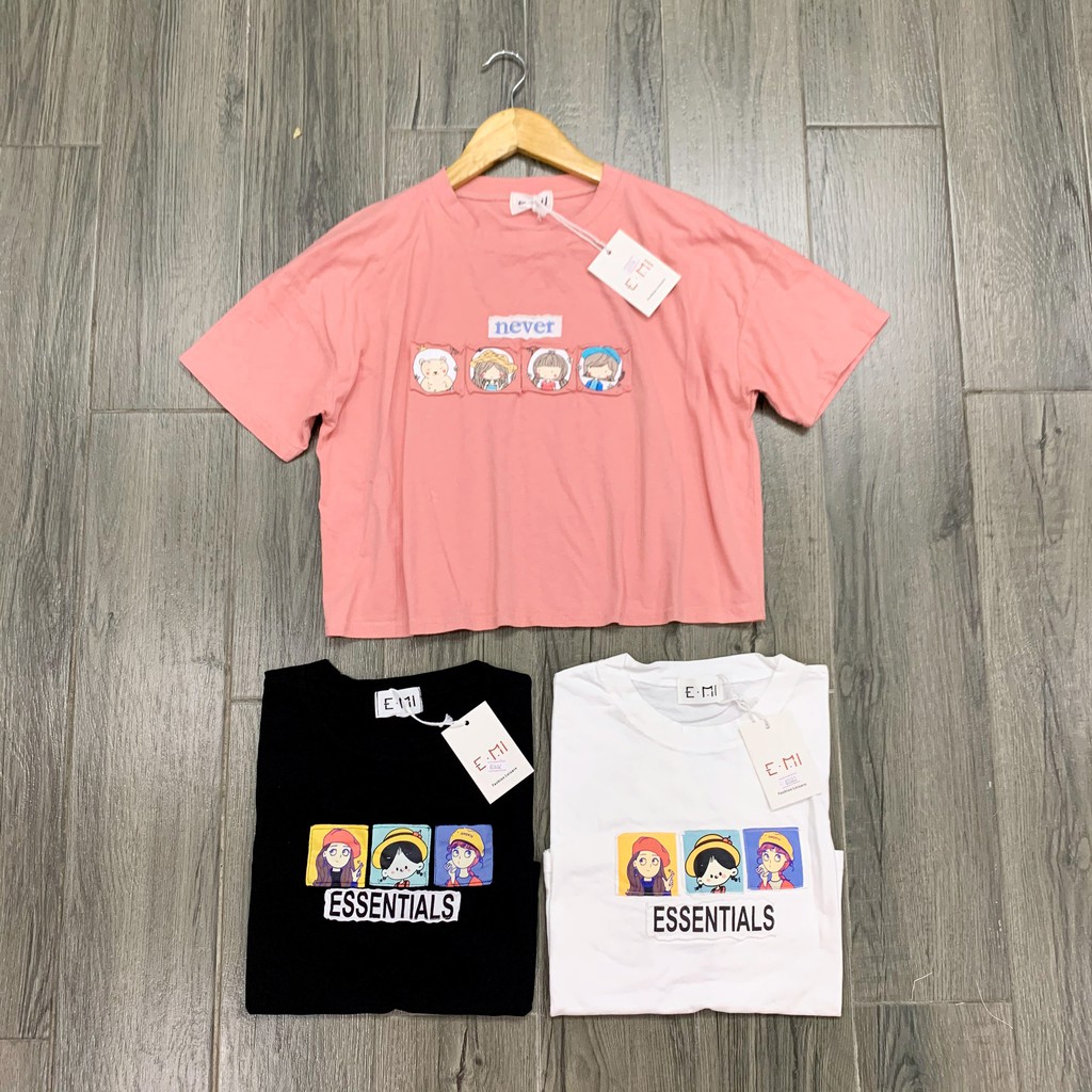 Áo phông Croptop dáng ngắn họa tiết siê | BigBuy360 - bigbuy360.vn
