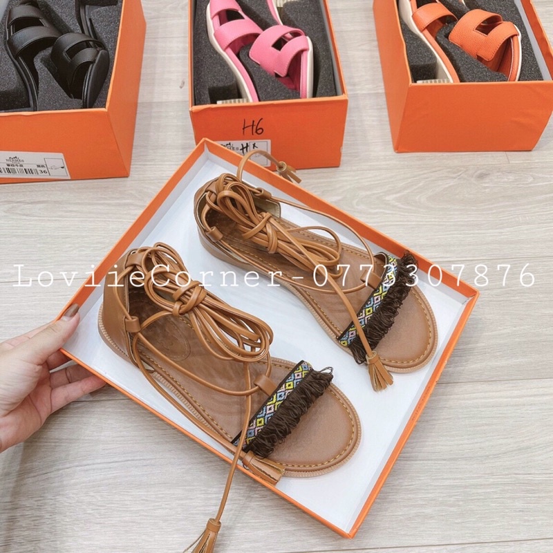 [Mã SKAMFSW175 giảm 10K đơn 50K] SANDAL CAO GÓT LOVIIECORNER - GIÀY SANDAL CAO ĐẾ NHỌN 7 PHÂN CỘT DÂY CHIẾN BINH G220307