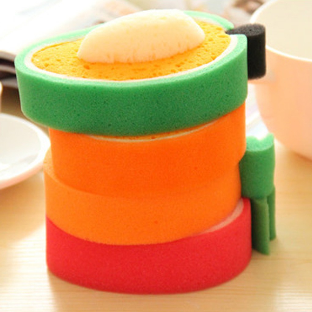 Mút xốp rửa chén hình trái cây