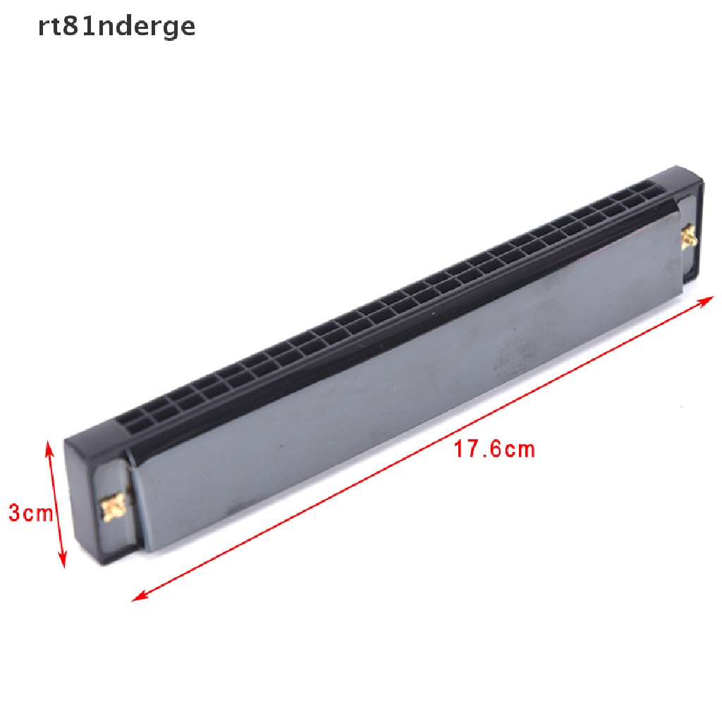 【ge】 24 Hole Key Of C Play Harmonica Tremolo Harmonica Mouth Organ Double Row Blues  .