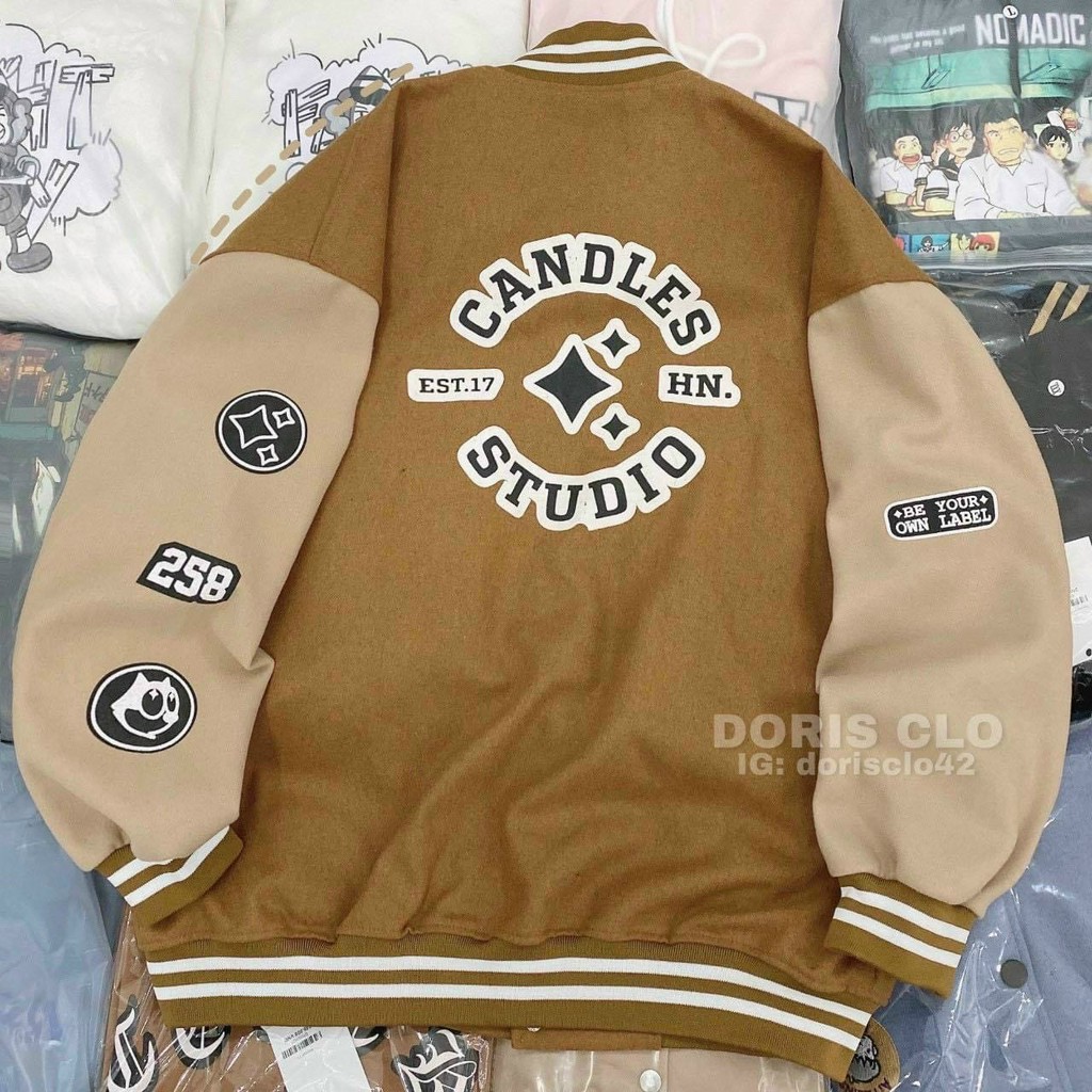 Áo Khoác Nỉ Bông Cardigan CANDLES STUDIO CÁ TÍNH TP