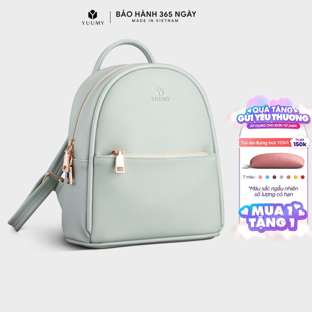 Balo nữ thời trang YUUMY Seasand YBA31 kiểu dáng dễ thương,phù hợp đi chơi, đi làm, da tổng hợp cao cấp.