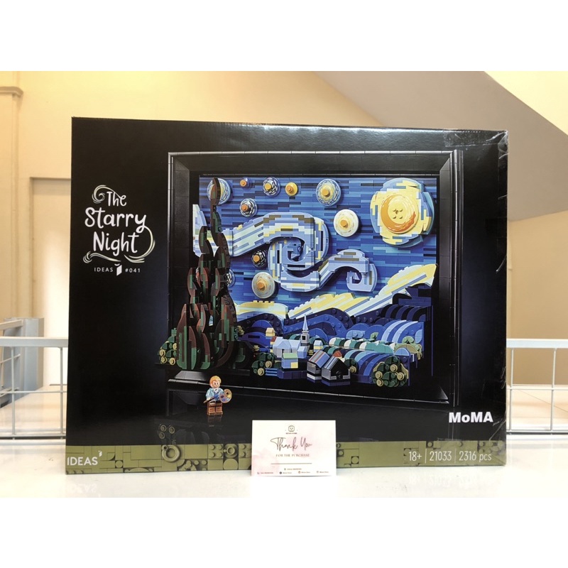 Đồ chơi lắp ráp 21033 77030 21333 mô hình bức tranh The Starry Night Bầu trời đầy sao của Van Gogh