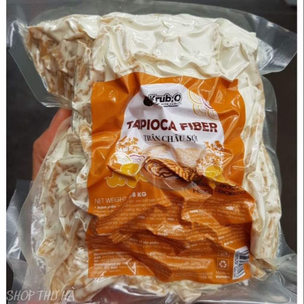 Trân châu sợi/Trân Châu Sợi Krub.O Nguyên Liệu Pha Trà Sữa Loại Cao Cấp, Dẻo Dai Túi 800gr