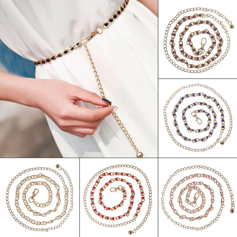 ❈Người Đẹp❈ Thắt Lưng Chuỗi Hạt Ngọc Trai Giả Thời Trang Cho Nữ