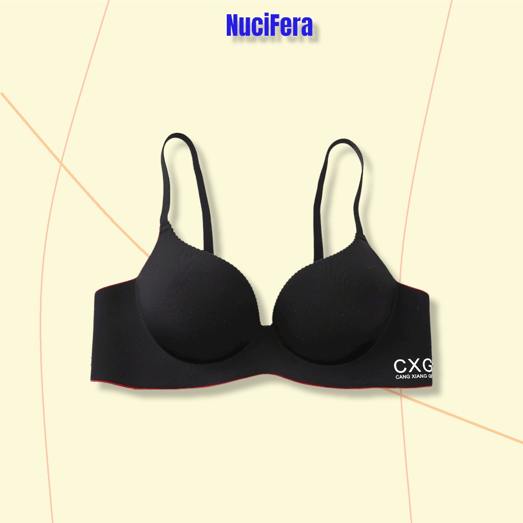 Áo nâng ngực đệm dày cup ngực tròn NuciFera_AL88 phom ôm gom ngực tạo khe