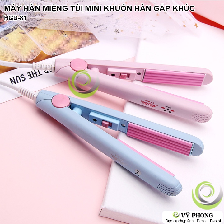 MÁY HÀN MIỆNG TÚI MINI CẦM TAY MÁY KẸP DẬP HÀN MIỆNG BAO BÌ NẾP GẤP NHỎ HGD-81