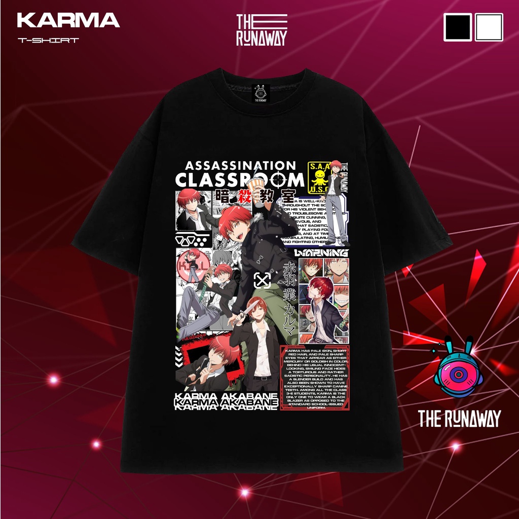 Atbi /Áo phông Assasin Classroom: Karma Akabane 100% Cotton Nam / Nữ by The Runaway!