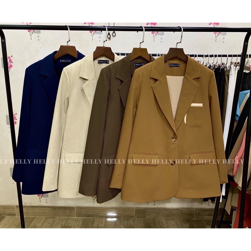 BLAZER NỮ FORM SUÔNG TÚI ĐẮP