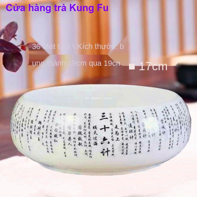 Ice Crack Large Tea Basin bút rửa bát nước trà Kung Fu Bộ không phù hợp thủy canh chậu hoa gốm sứ bán buôn