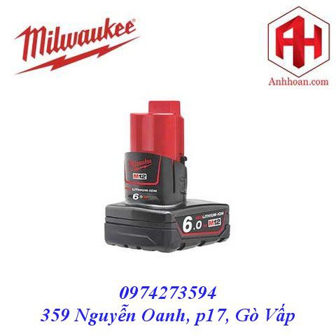 Milwaukee Pin Li-Ion M12B6 RedLithium (12V:6Ah)