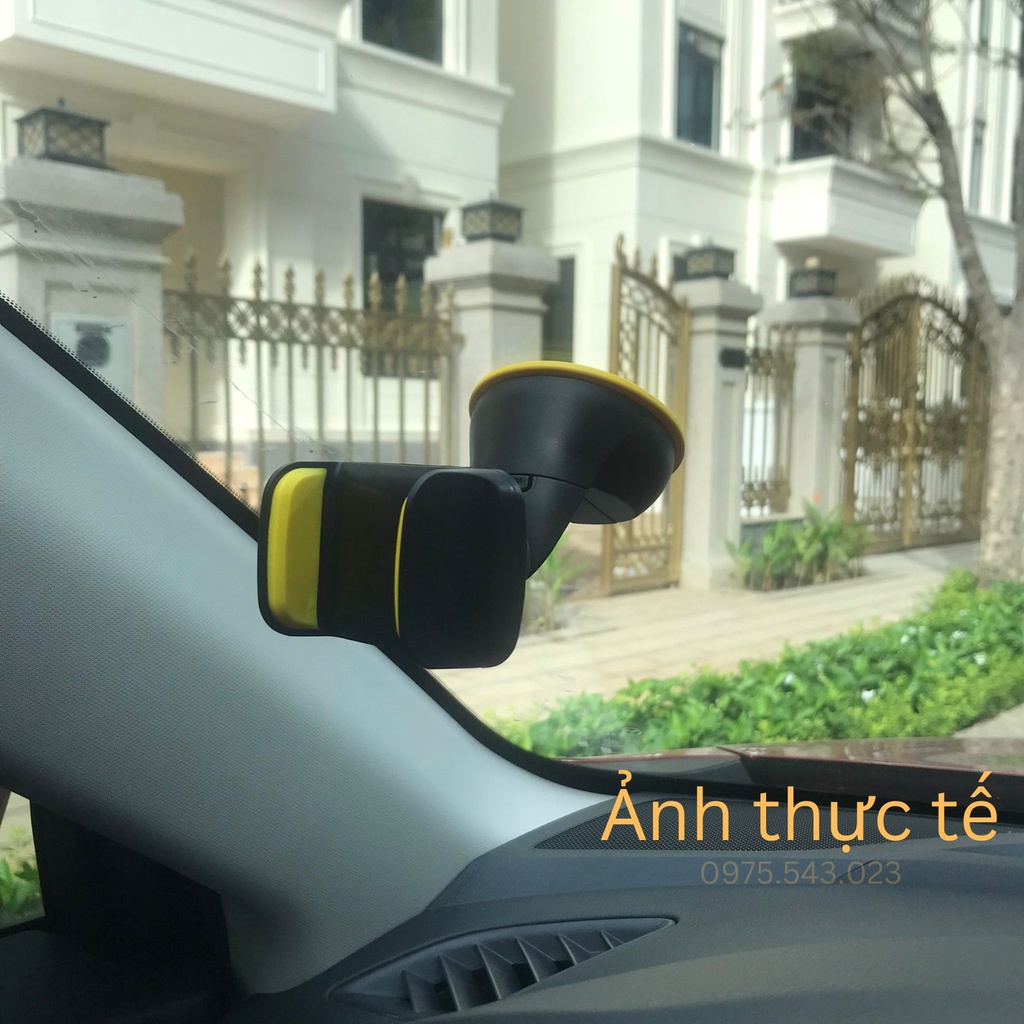 Giá Đỡ Điện Thoại Trên ô tô - Giá đỡ gắn kính lái nhỏ gọn Xoay 360 Độ, DT03