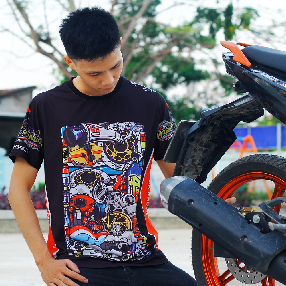 [4 MẪU CỰC HOT] Áo Thun Xe Máy 3D XE ĐỘ VIỆT NAM Cực Thoáng Mát Vải Tốt - BẢO HÀNH TRỌN ĐỜI [ FREE SHIP ]