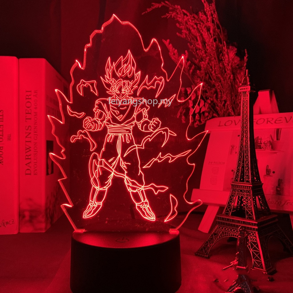 Đèn Led 3d 16 Màu Hình Dragon Ball Trang Trí Bàn Làm Việc