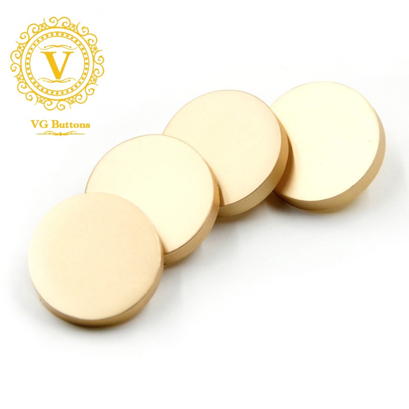 Vgbuttons Nút kim loại, khuy áo phẳng, mầu vàng / bạc / đen đủ size 15mm / 18mm / 20mm / 23mm / 25mm / 28mm
