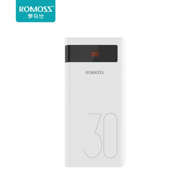 Pin sạc dự phòng Romoss Sense 8P+ 30000mAh Sạc nhanh QC3.0 và Sạc nhanh 2 chiều TypeC (Trắng) [CHÍNH HÃNG]