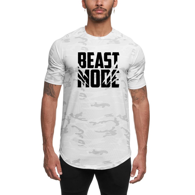 Áo Thun Thể Thao Ngắn Tay Thấm Hút Mồ Hôi Nhanh Khô Cho Nam