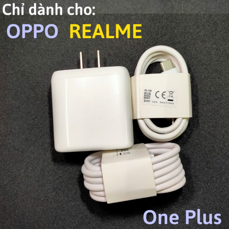 Bộ Sạc Cáp 65W SUPER VOOC 2.0 cho Oppo Find X2 - Bảo Hành 12 Tháng