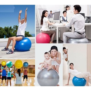 Bóng tập yoga, gym đường kính 75cm - chọn màu
