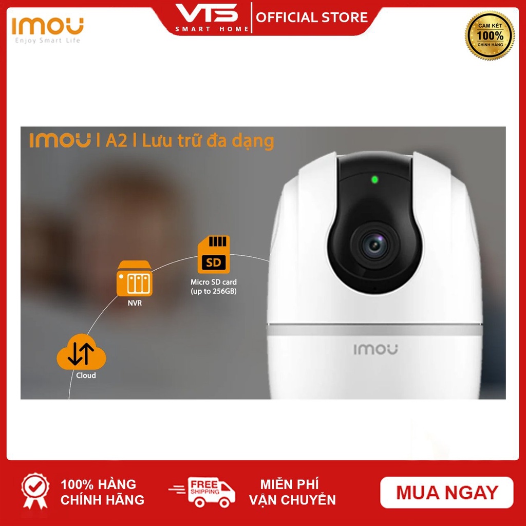 Camera WIFI IMOU A22EP - V3  2MP Full HD 1080P - Ranger 2 - Quay Quét 360 Độ - Đàm Thoại 2 Chiều - DIGI Smart VN
