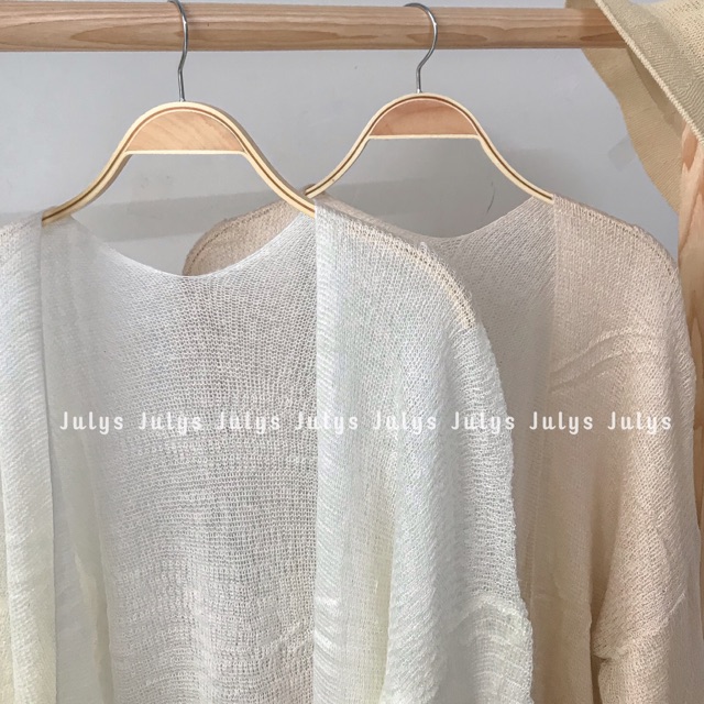 Áo cardigan len mỏng (ảnh thật)