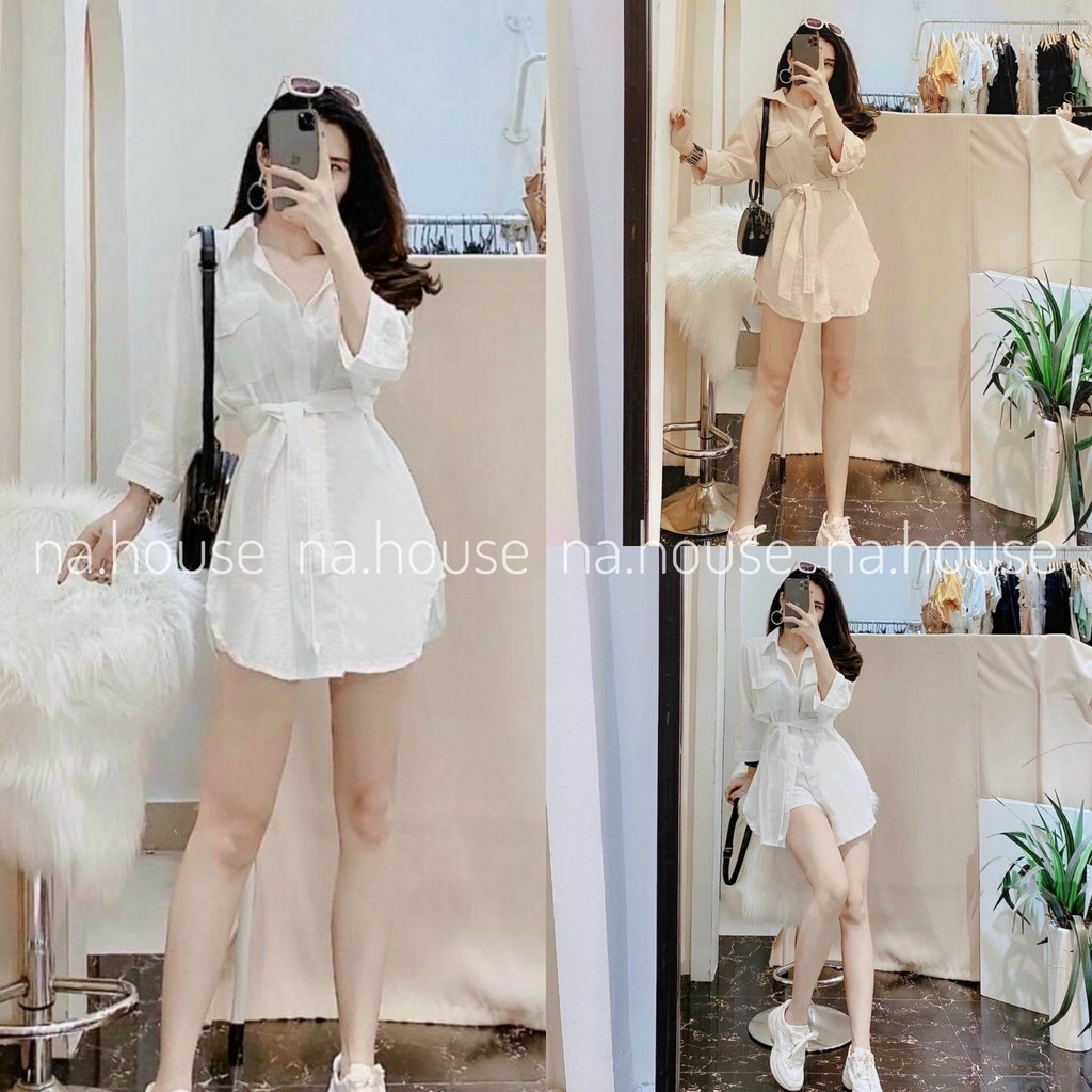 SET SƠ MI CỘT EO ĐI CHƠI ĐI TIỆC NAHOUSE SET ÁO SƠ MI KÈM QUẦN THIẾT KẾ ĐẸP VÀ XINH XẮN