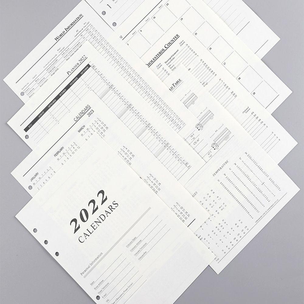 Sổ Ghi Chú 6 Lỗ Lõi Giấy Rời MMLUCK 2022 Thay Thế Chuyên Dụng