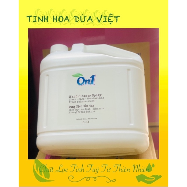 Dung dịch rửa tay khô On1 5 lít hương Fresh Sakura