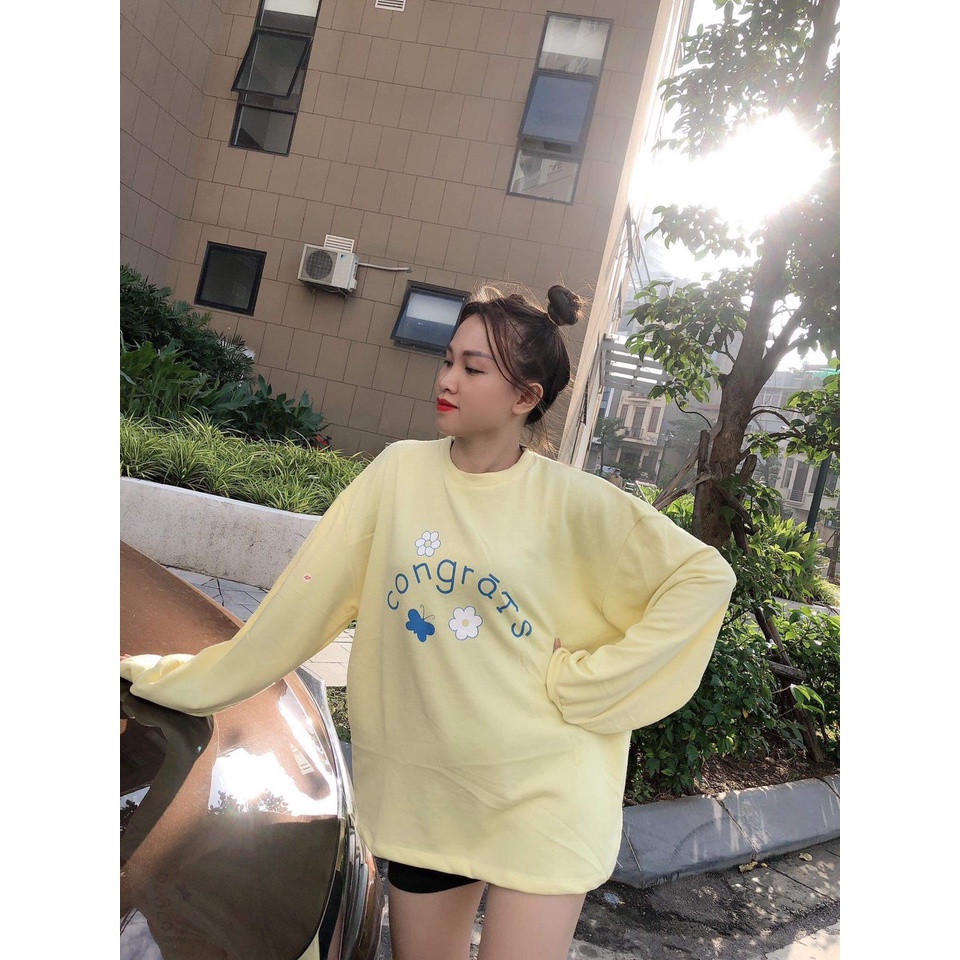 ❌Áo nỉ congra hoa vàng_Chất liệu ni _ ROSYHANA ( kèm video+ đánh giá) | BigBuy360 - bigbuy360.vn