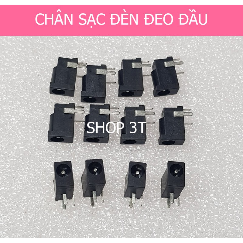 Chân sạc đèn đeo đầu, đèn pin sạc