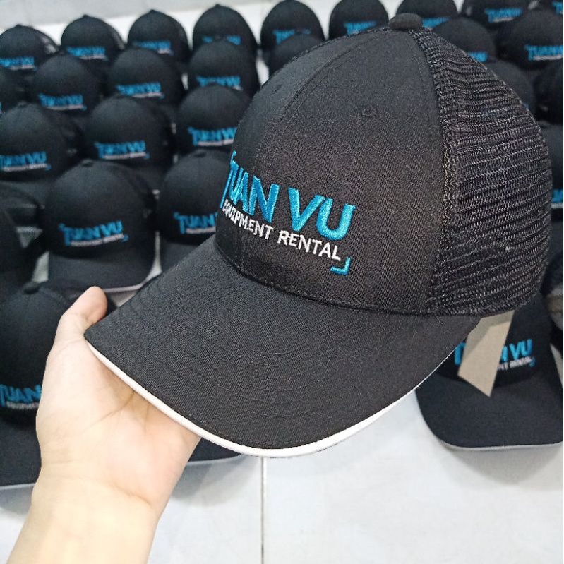 Nón Lưỡi Trai, Nón Kết Nam Nữ Phối Lưới Thêu Chữ Thêu Logo Theo Yêu Cầu