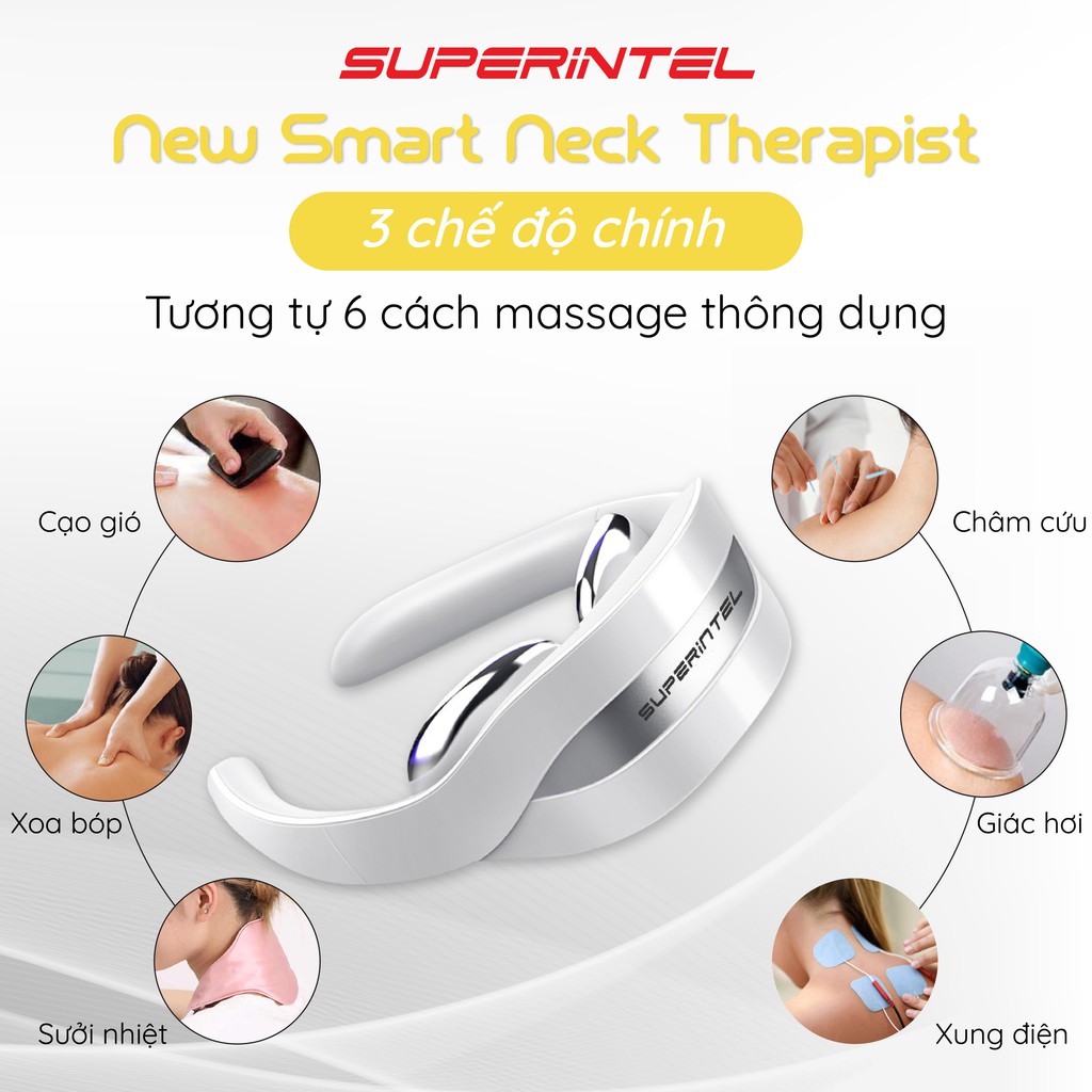 Máy massage cổ thông minh New Smart Neck Therapist Superintel