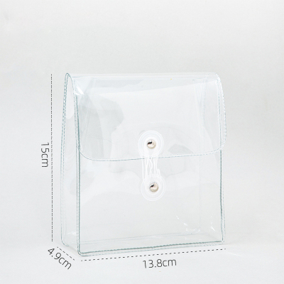 Flowertree 1 Pcs Transparent Bag Creative INS Portable Waterproof Cosmetic Bag Storage Bag